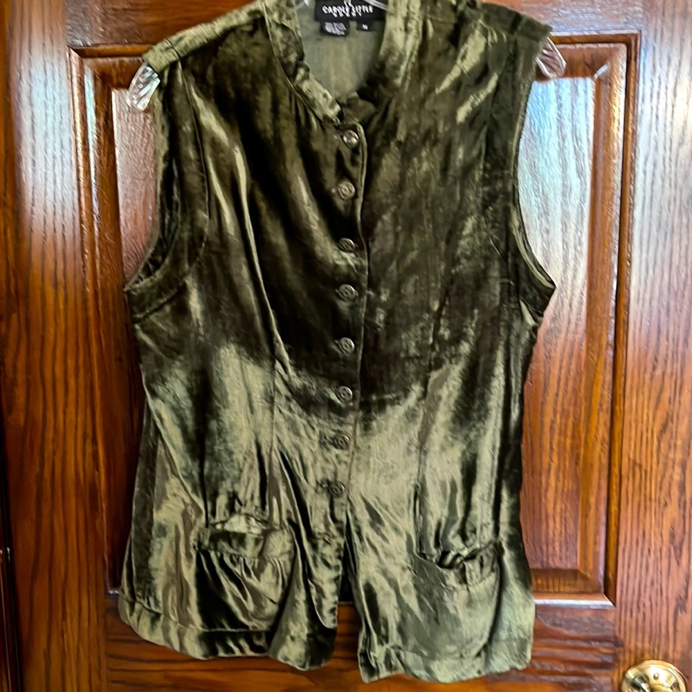 CAROL LITTLE  SPORT Vintage VEST Size Medium